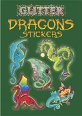 Cover: Glitter Dragons Stickers - Dover Publications Inc.
