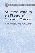 Cover: An Introduction to the Theory of Canonical Matrices - Dover Publications Inc.