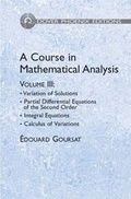 Cover: A Course in Mathematical Analysis: Volume 3 - Dover Publications Inc.