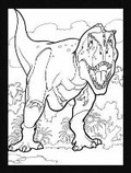 Cover: Dinosaurs Stained Glass Coloring Book - Dover Children's