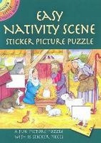 Enlarge image Cover: Easy Nativity Scene Sticker Picture Puzzle - Dover Children's
