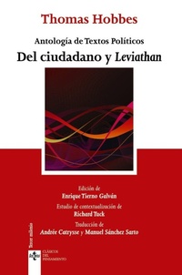 Abbildung von: Del ciudadano ; Leviatán : antología de textos políticos - Editorial Tecnos