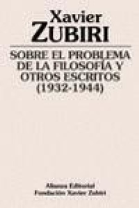 Abbildung von: Sobre el problema de la filosofía y otros escritos (1932-1944) - Alianza Editorial