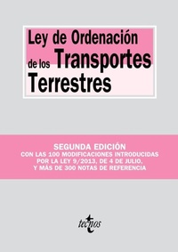 Abbildung von: Ley de ordenación de los transportes terrestres - Editorial Tecnos
