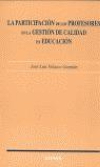 Abbildung von: La participación de los profesores en la gestión de calidad - EUNSA. EDICIONES UNIVERSIDAD DE NAVARRA, S.A.