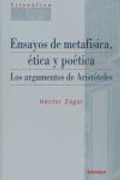 Bild: Ensayos de metaf&iacute;sica, &eacute;tica y po&eacute;tica : los argumentos de Arist&oacute;teles - EUNSA. EDICIONES UNIVERSIDAD DE NAVARRA, S.A.