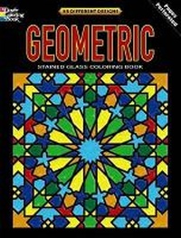 Enlarge image Cover: Geometric Stained Glass Coloring Book - Dover Children's