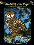 Cover: Creatures of the Night Stained Glass Coloring Book - Dover Children's