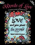 Cover: Words of Love Stained Glass Coloring Book - Dover Children's