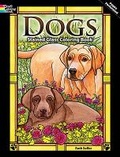 Cover: Dogs Stained Glass Coloring Book - Dover Children's