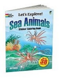 Enlarge image Cover: Sea Animals Sticker Coloring Book - Dover Children's