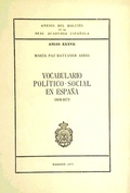 Bild: Vocabulario pol&iacute;tico-social en Espa&ntilde;a - Real Academia Espa&ntilde;ola