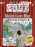 Cover: Build a Giant Poster Coloring Book--United States Map - Dover Children's