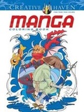 Cover: Creative Haven Manga Coloring Book - Dover Publications Inc.