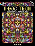 Cover: Deco Tech Stained Glass Coloring Book - Dover Children's
