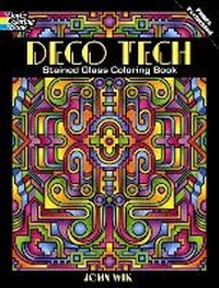 Enlarge image Cover: Deco Tech Stained Glass Coloring Book - Dover Children's