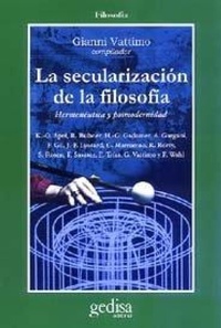Abbildung von: La Secularizacion de La Filosofia - Gedisa Editorial