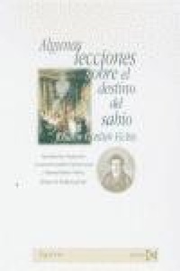 Abbildung von: Algunas lecciones sobre el destino del sabio - Ediciones Istmo, S.A.
