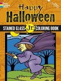 Cover: Happy Halloween Stained Glass Jr. Coloring Book - Dover Children's