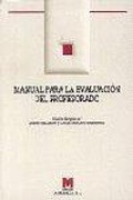 Cover: Manual para la evaluaci&oacute;n del profesorado - Editorial La Muralla, S.A.