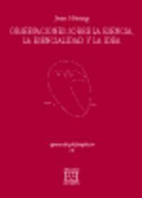 Abbildung von: Observaciones sobre la esencia, la esencialidad y la idea - Ediciones Encuentro, S.A.