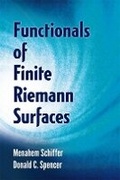 Cover: Functionals of Finite Riemann Surfaces - Dover Publications Inc.