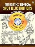 Cover: Authentic 1940s Spot Illustrations - Dover Publications Inc.