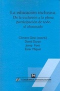 Cover: La educaci&oacute;n inclusiva : de la exclusi&oacute;n a la plena participaci&oacute;n del alumnado - Horsori Editorial, SL.