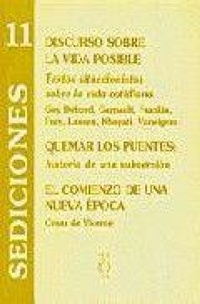 Abbildung von: Discurso sobre la vida posible : textos situacionistas sobre la vida cotidiana - Hiru Argitaletxea