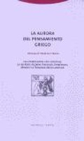 Bild: La Aurora del Pensamiento Griego - Trotta
