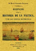 Bild: Disertaci&oacute;n sobre historia de la n&aacute;utica y las ciencias matem&aacute;ticas - Editorial Maxtor