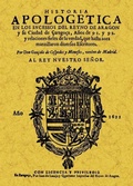 Abbildung von: Historia apologética en los sucesos del Reino de Aragón : y la ciudad de Çaragoça, años de 91 y 92 - Editorial Maxtor