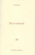 Cover: De lo sublime - Editorial Dykinson, S.L.