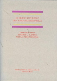Abbildung von: El derecho político de la Segunda República - Editorial Dykinson, S.L.
