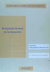 Abbildung von: Relajación formal de la donación - Editorial Dykinson, S.L.