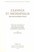 Cover: Classica et Mediaevalia - Museum Tusculanum Press