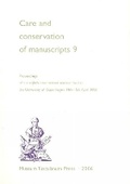 Cover: Care & Conservation of Manuscripts, Volume 9 - Museum Tusculanum Press