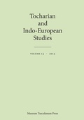 Cover: Tocharian and Indo-European Studies Volume 14 - Museum Tusculanum Press