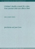 Cover: Children's Health-Related Life-Styles - University Press of Southern Denmark