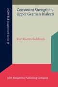 Cover: Consonant Strength in Upper German Dialects - University Press of Southern Denmark