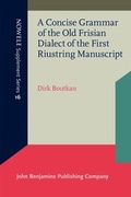 Cover: A Concise Grammar of the Old Frisian Dialect of the First Riustring Manuscript - University Press of Southern Denmark