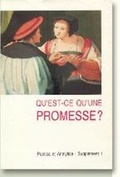 Cover: Qu'est-Ce Qu'une Promesse? - Aarhus University Press