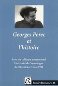 Cover: Georges Perec et l'historie. - Museum Tusculanum Press