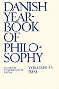 Cover: Danish Yearbook of Philosophy - Museum Tusculanum Press