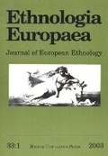 Cover: Ethnologia Europaea, Volume 33/1 - Museum Tusculanum Press