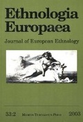 Cover: Ethnologia Europaea, Volume 33/2 - Museum Tusculanum Press