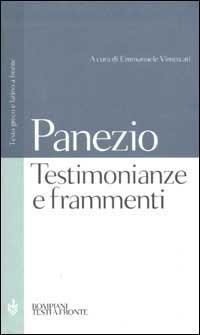 Abbildung von: Testimonianze e frammenti. Testo greco e latino a fronte - Testi a fronte;Bompiani