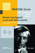 Cover: Renato Caccioppoli a 100 anni dalla nascita - Springer