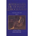 Cover: Australian Dictionary of Biography V. 12; 1891-1939, SMY-Z - Melbourne University Press