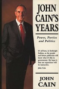 Cover: John Cain's Years - Melbourne University Press